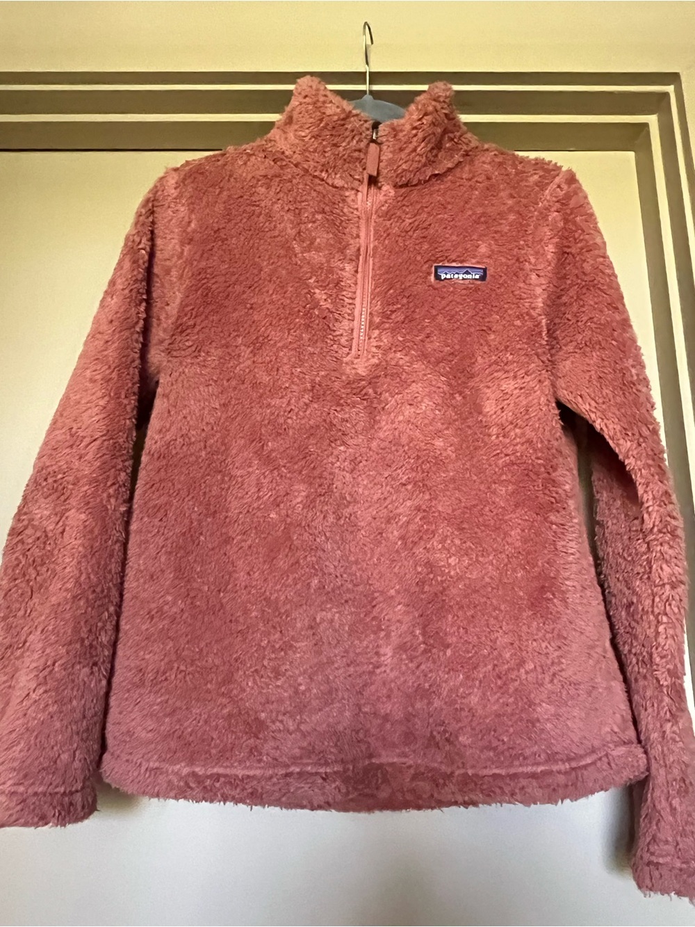 Patagonia Plush Half‑Zip Fleece Pullover - Dusty Rose